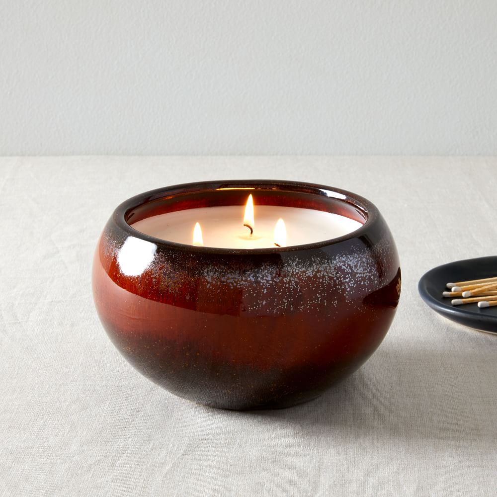 Reactive Glaze Candle Bergamot West Elm