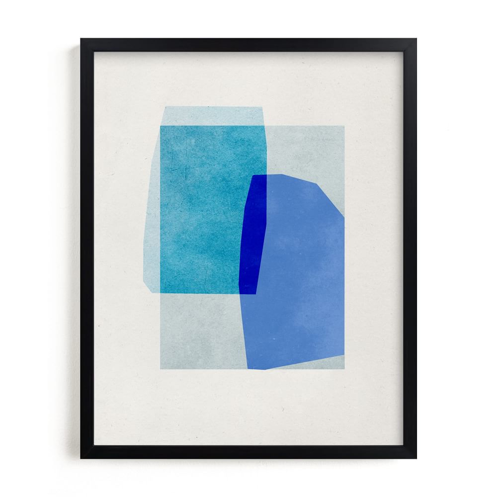 Blue Abstraction Framed Wall Art by Minted for West Elm | West Elm