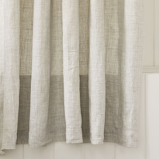 European Flax Linen Shower Curtain, Canvas Shower Curtain Canada