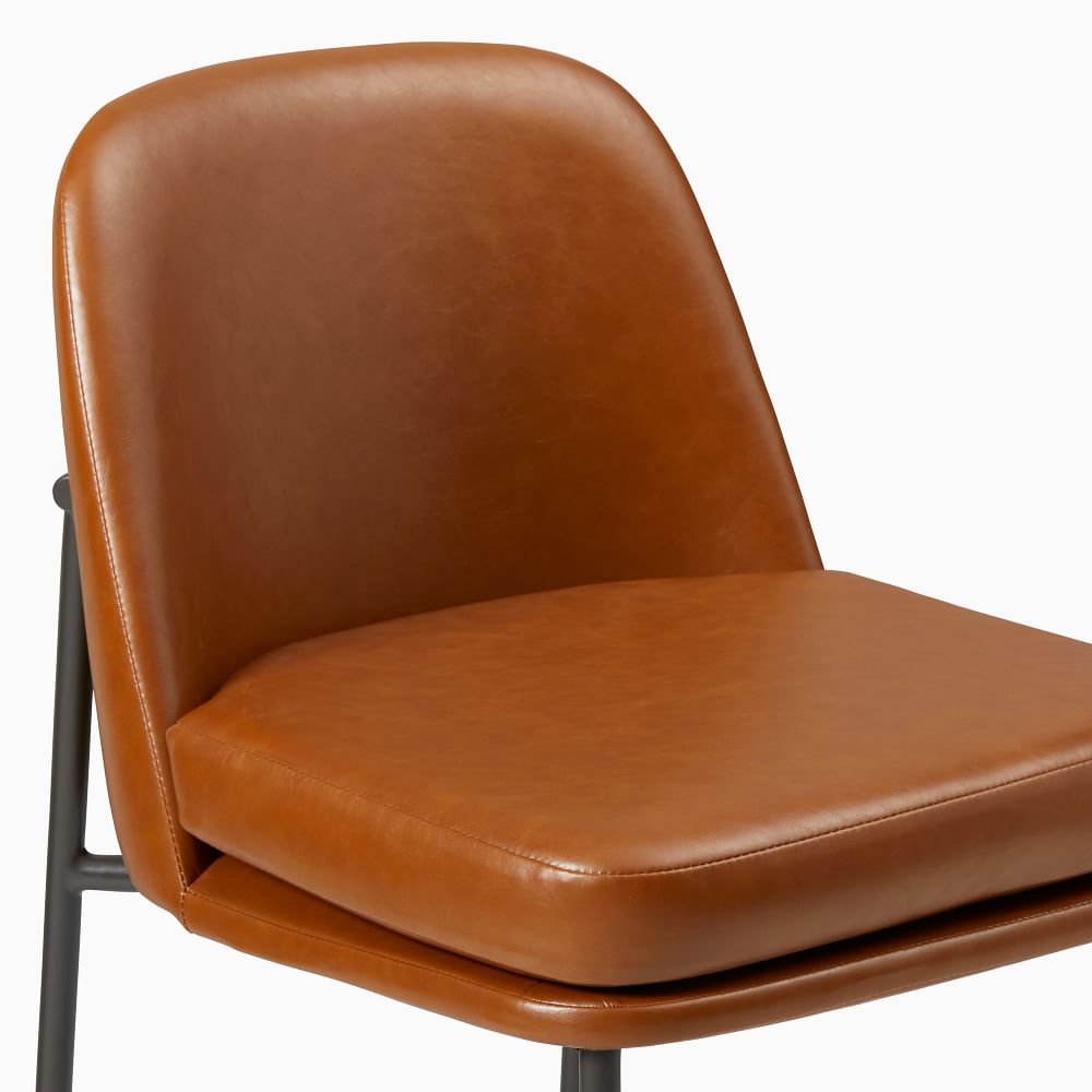 Jack Metal Frame Vegan Leather Bar & Counter Stools West Elm