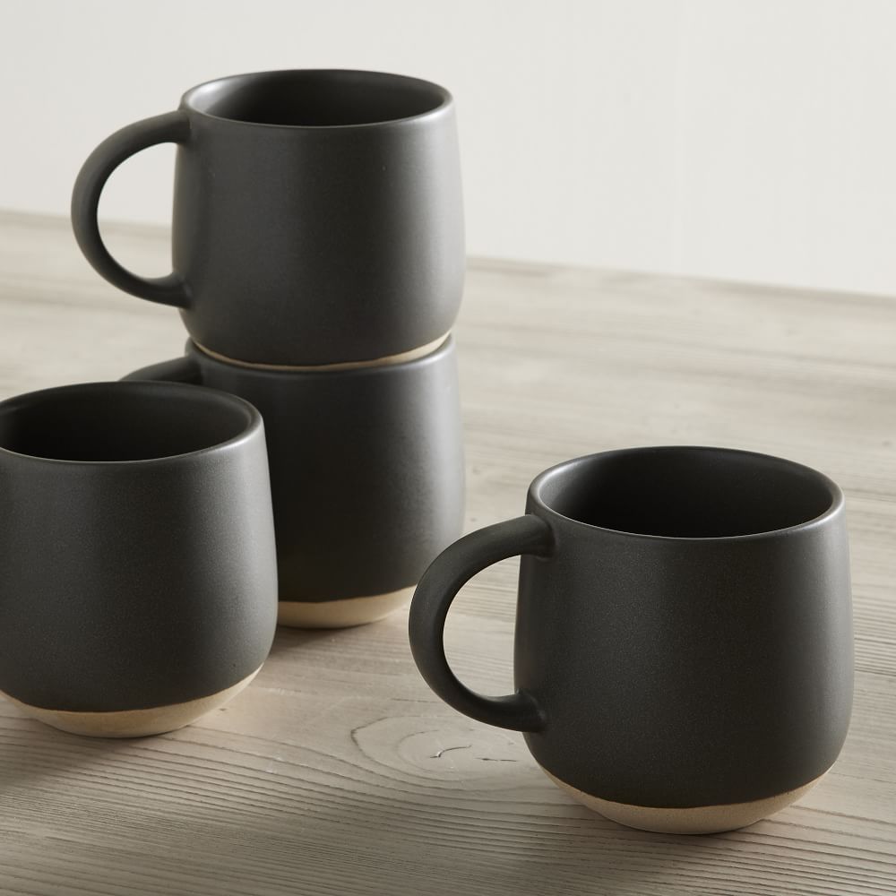 set of ceramic mugs