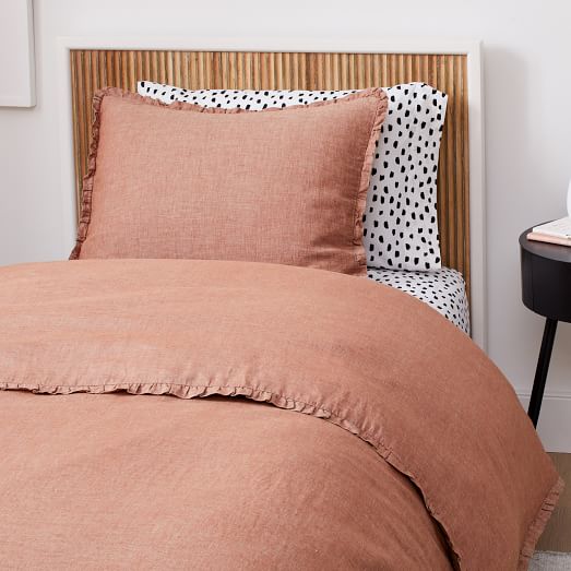 Twin Linen Duvet Cover West Elm