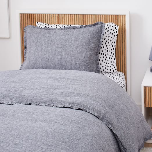 Twin Linen Duvet Cover West Elm