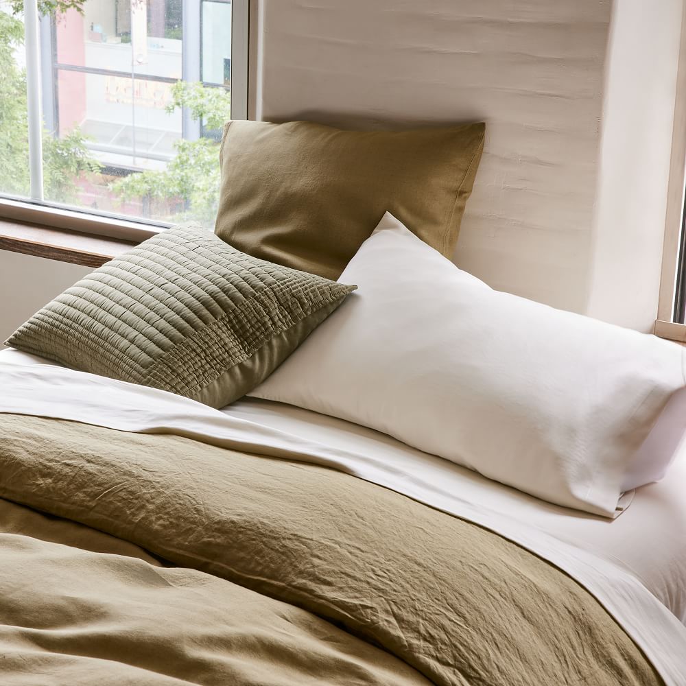 Linen Duvet Cover & Shams West Elm