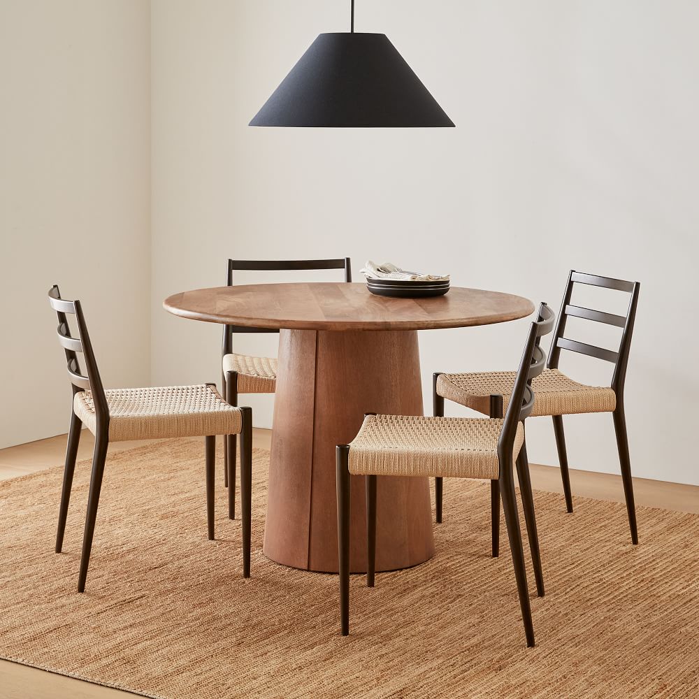Anton Round Pedestal Dining Table (44", 60") | West Elm