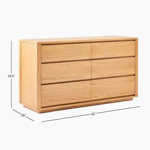 Tahoe 6-Drawer Dresser - Natural Oak | West Elm