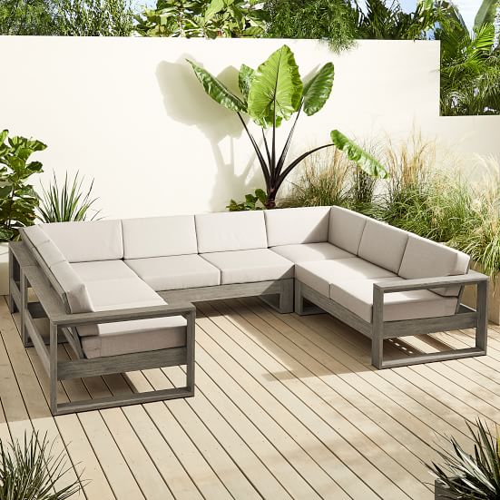 Portside Outdoor 5-Piece U-Shaped Sectional (129