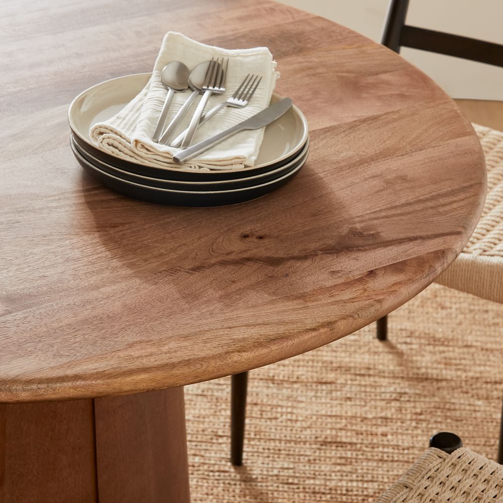 Anton Round Pedestal Dining Table (44", 60") | West Elm