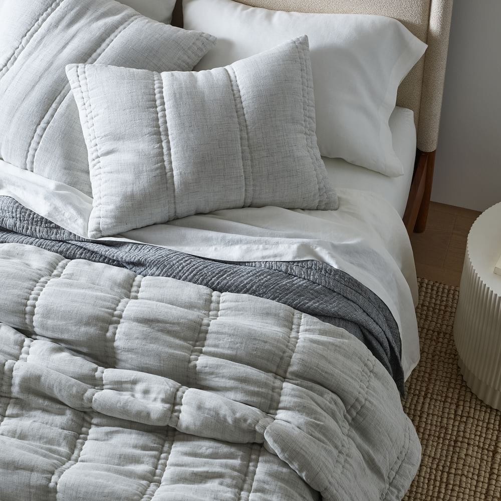 European Flax Linen Comforter & Shams West Elm