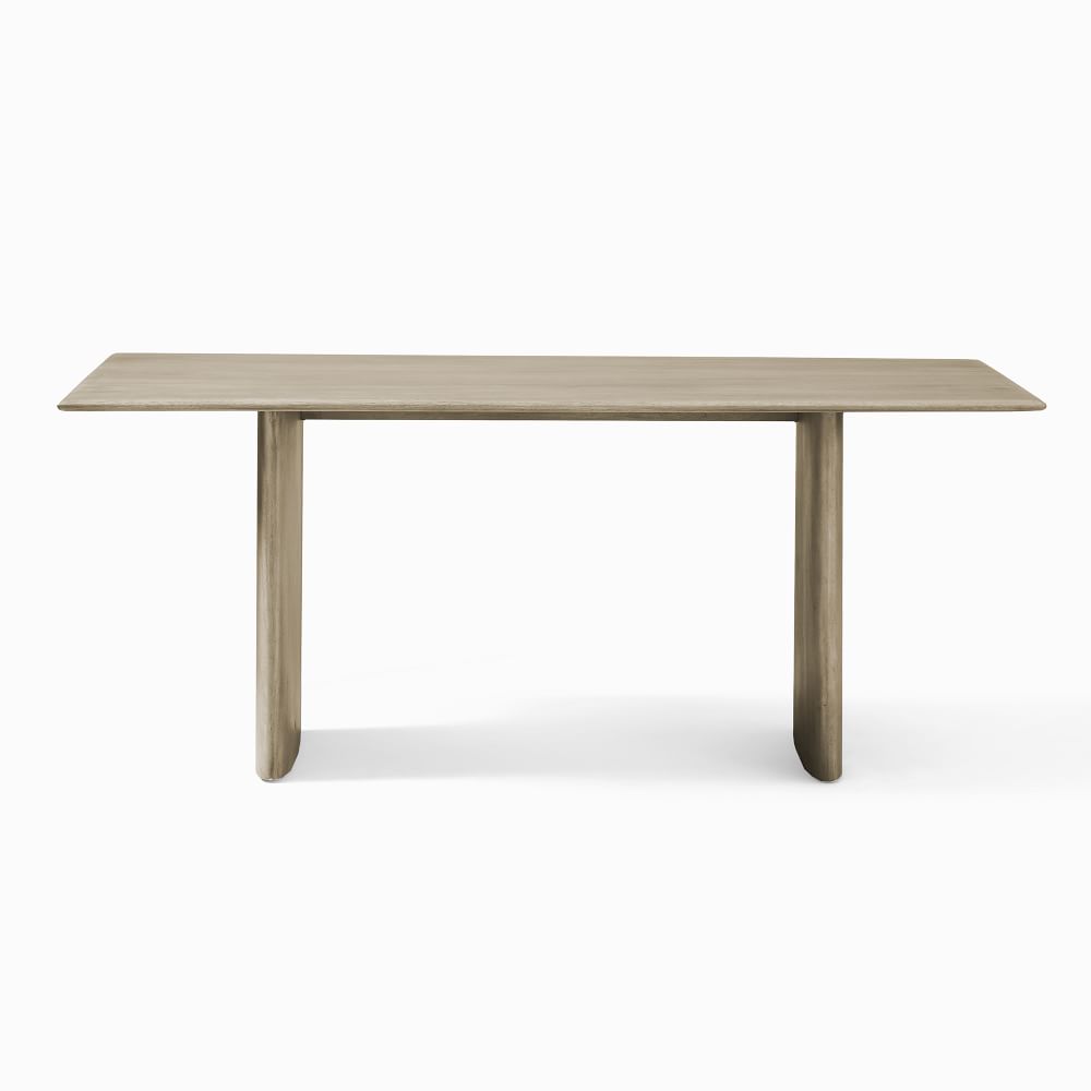 Anton Solid Wood Dining Table Graywashed West Elm