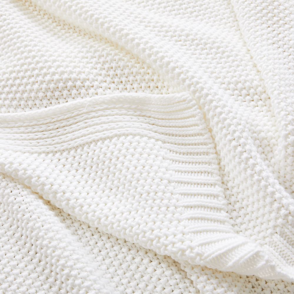 Cotton Knit Bed Blanket | West Elm