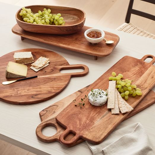 Copenhagen Acacia Wood Serveware West Elm