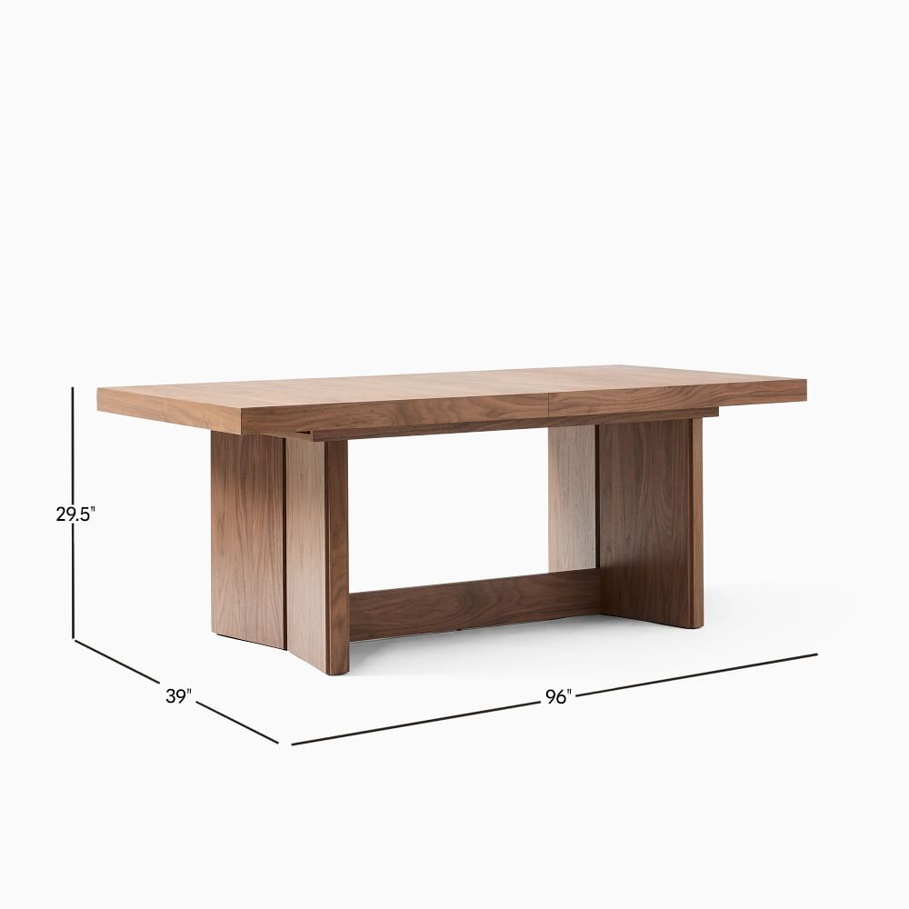 Modern Plinth Expandable Dining Table | West Elm