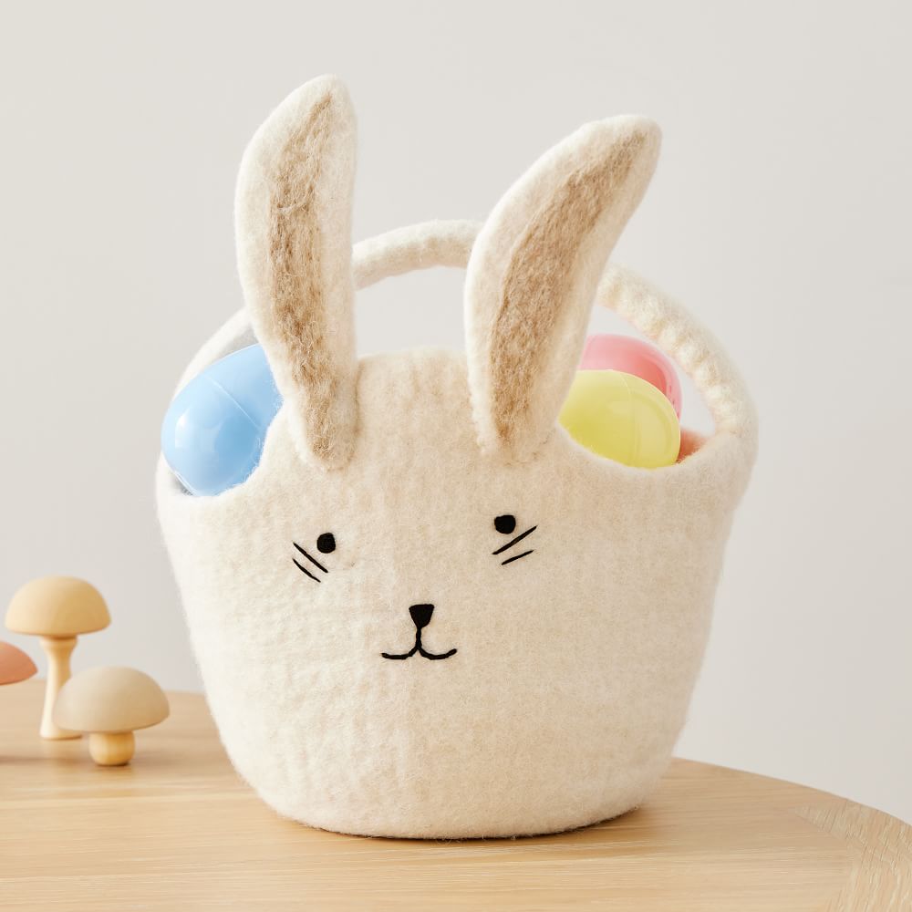 Felt Bunny Easter Bucket | West Elm