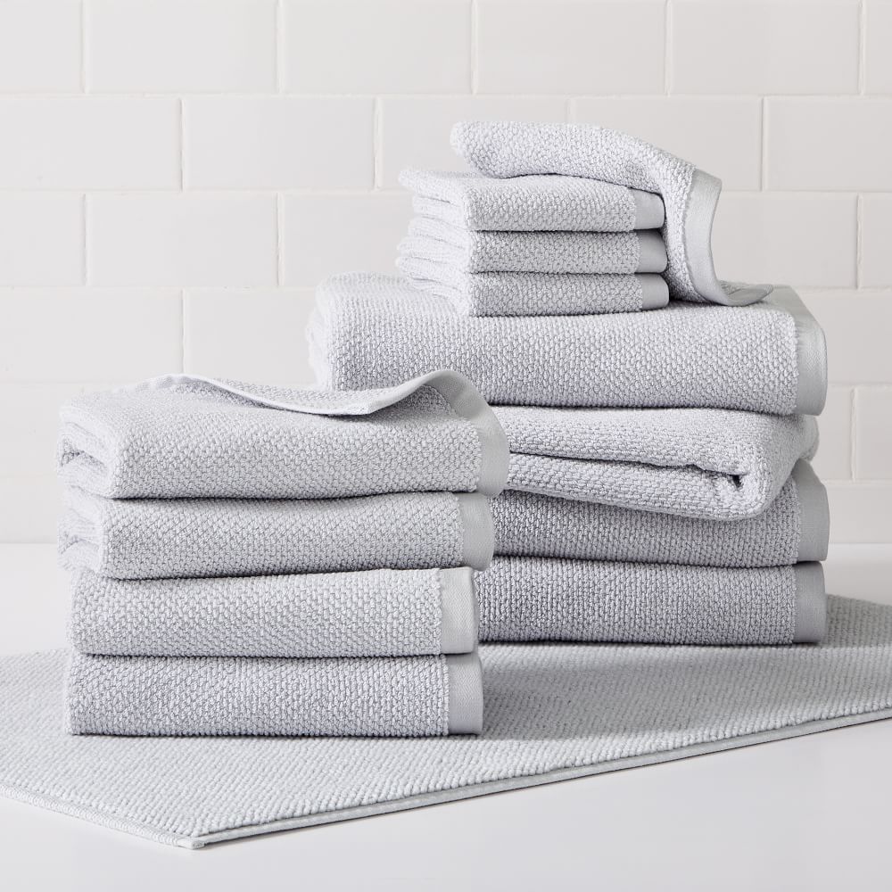 Organic Heathered Complete Bath Towel Set (set Of 13) 