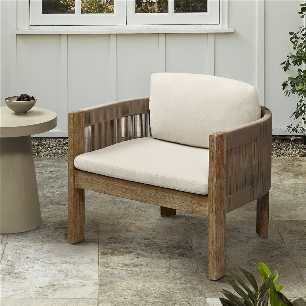 Porto Outdoor Petite Lounge Chair West Elm