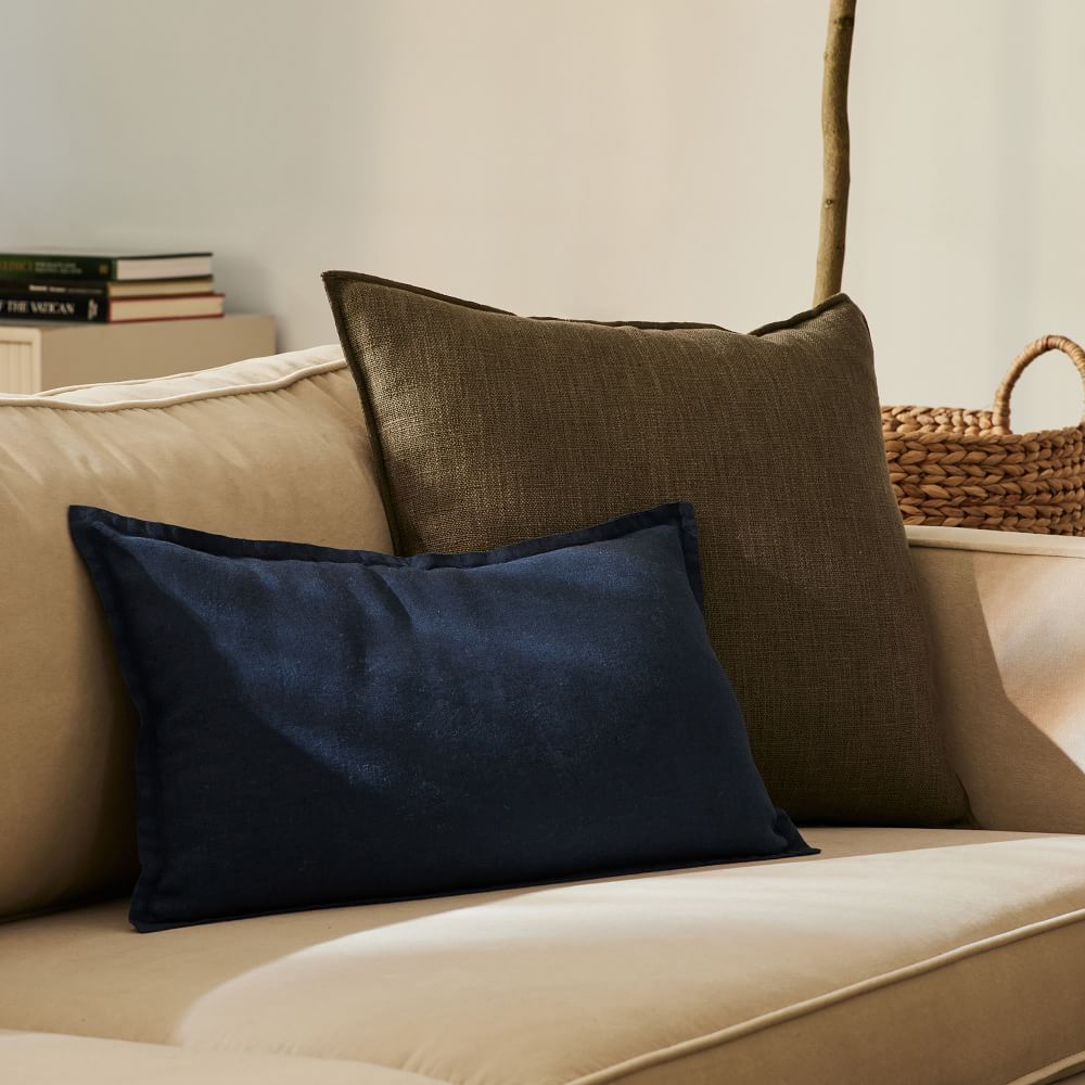European Flax Linen Pillow Cover West Elm