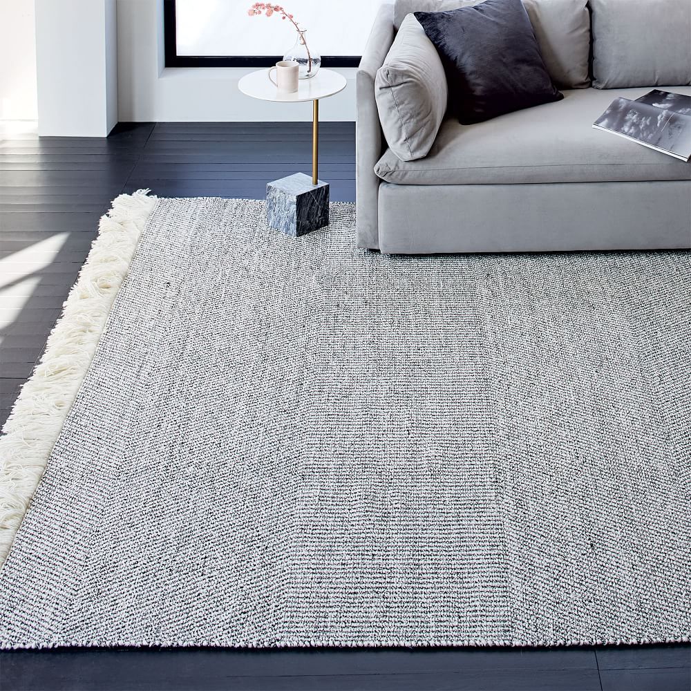 Tweed Flatweave Dhurrie Rug | West Elm