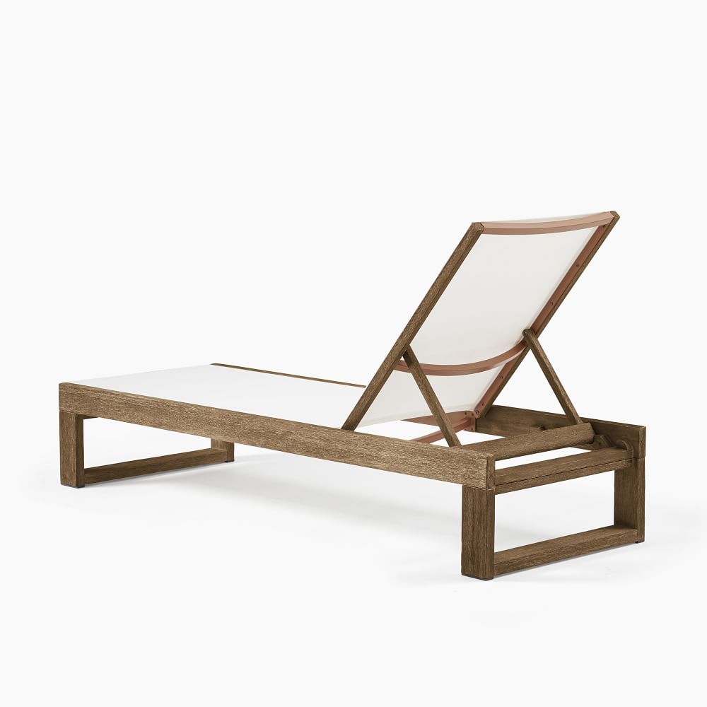 Portside Outdoor Textilene Lounger West Elm
