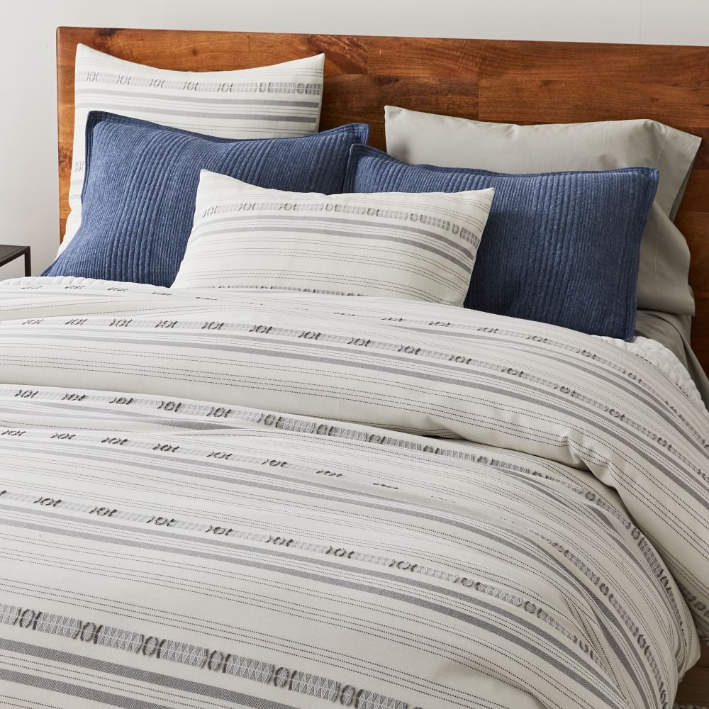 west elm striped duvet covers