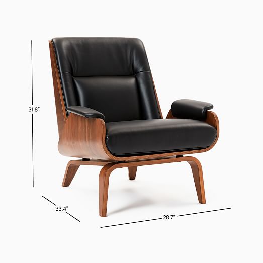 Paulo Bent Ply Leather Chair, Best Leather For Chairs