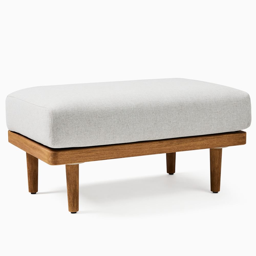 Halden Outdoor Ottoman | West Elm