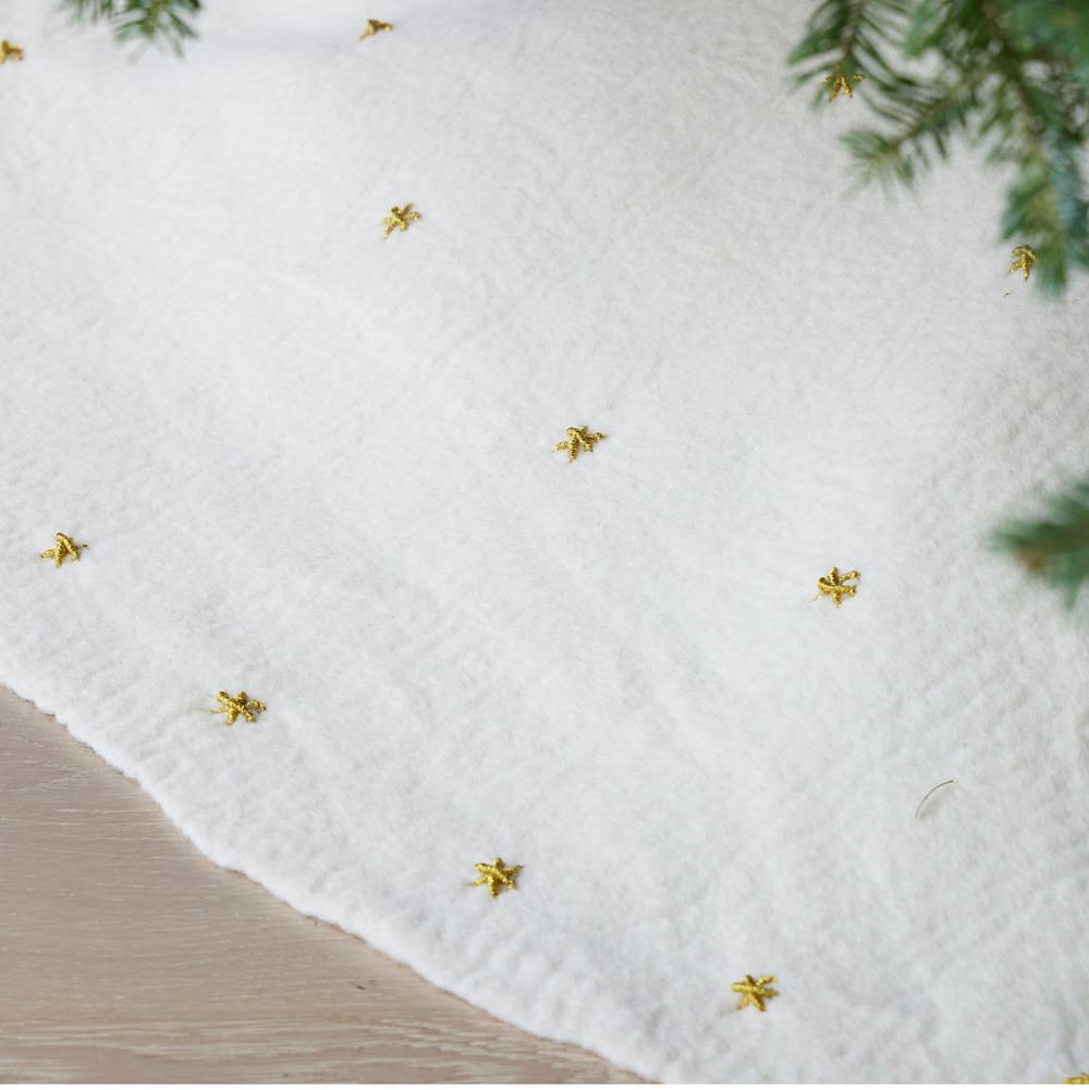 Felt Stars Tree Skirt West Elm