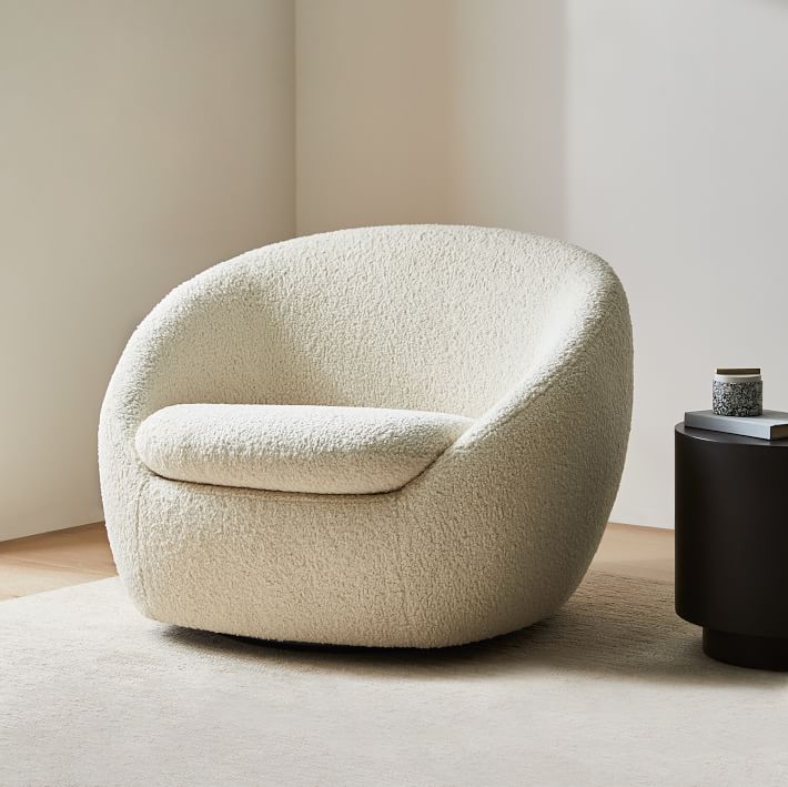 west elm shearling chair