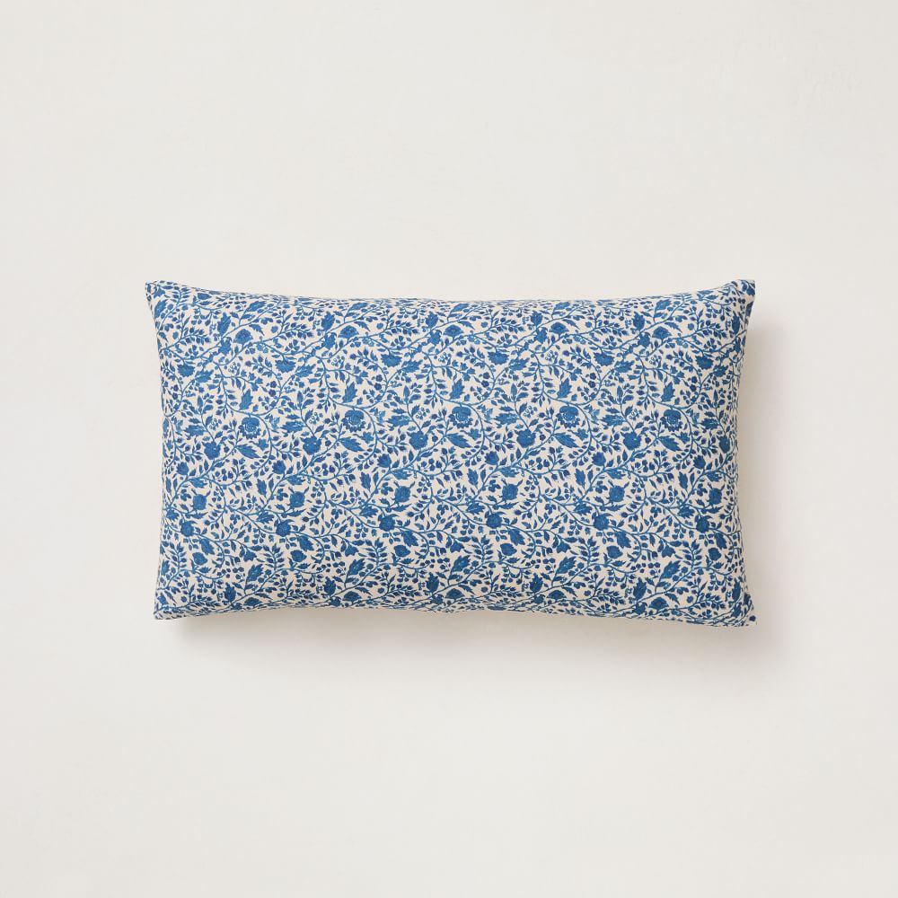 Cotton Linen Petit Jardin Pillow Cover West Elm