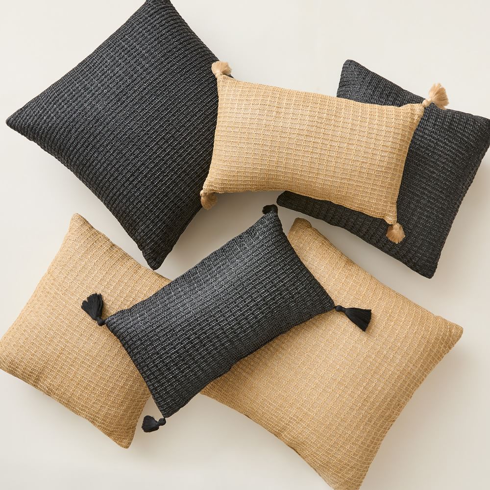 Faux Jute Indoor/Outdoor Pillow West Elm