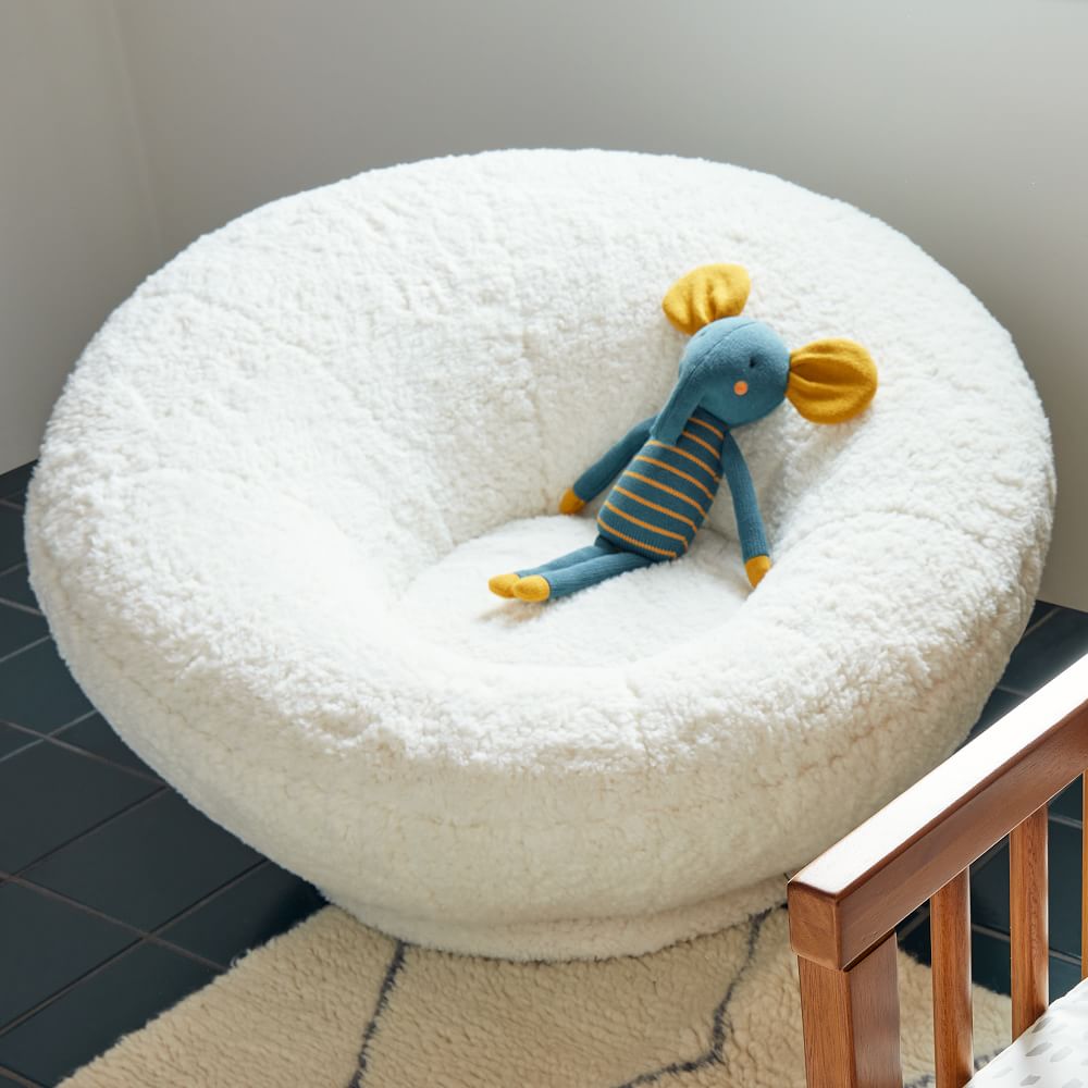 Petite Groovy Swivel Chair West Elm