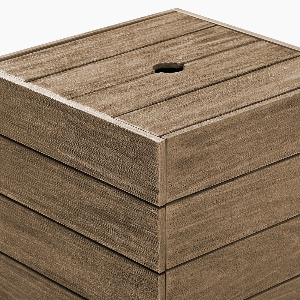 Portside Outdoor Umbrella Holder Side Table (21") West Elm