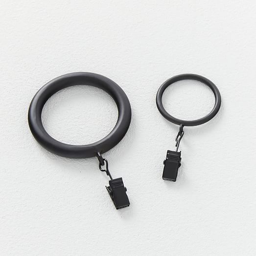10 x Chrome 16mm Inner Diameter Metal Curtain Rings Small/Mini Loop/Hoop Silver 