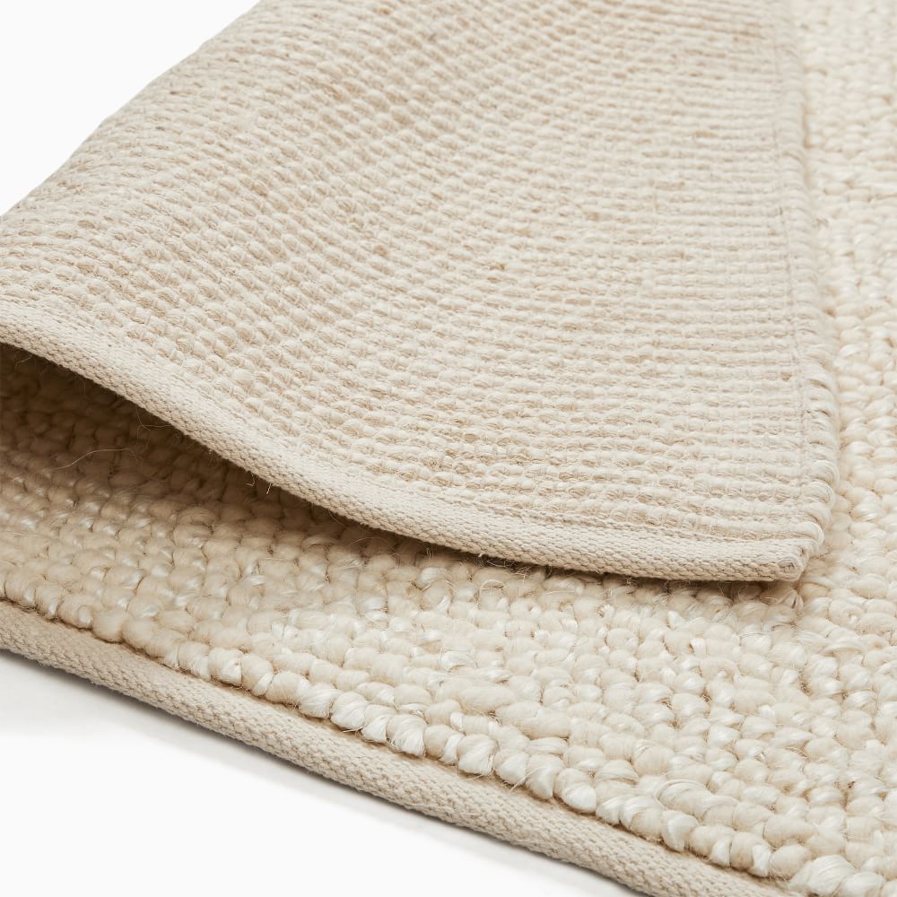 Mini Pebble Wool Jute Rug West Elm