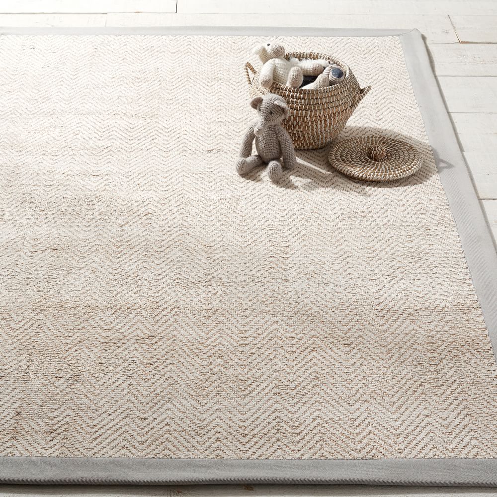 Bordered Chenille & Jute Rug West Elm