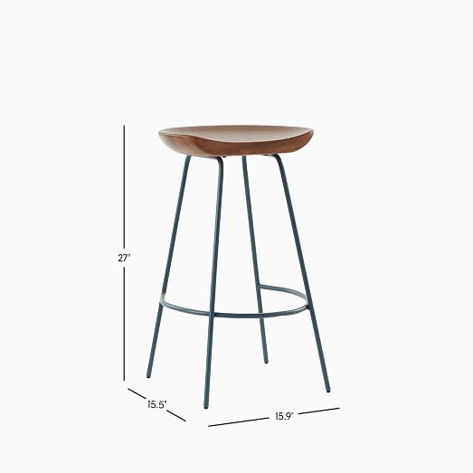 petrol blue bar stools