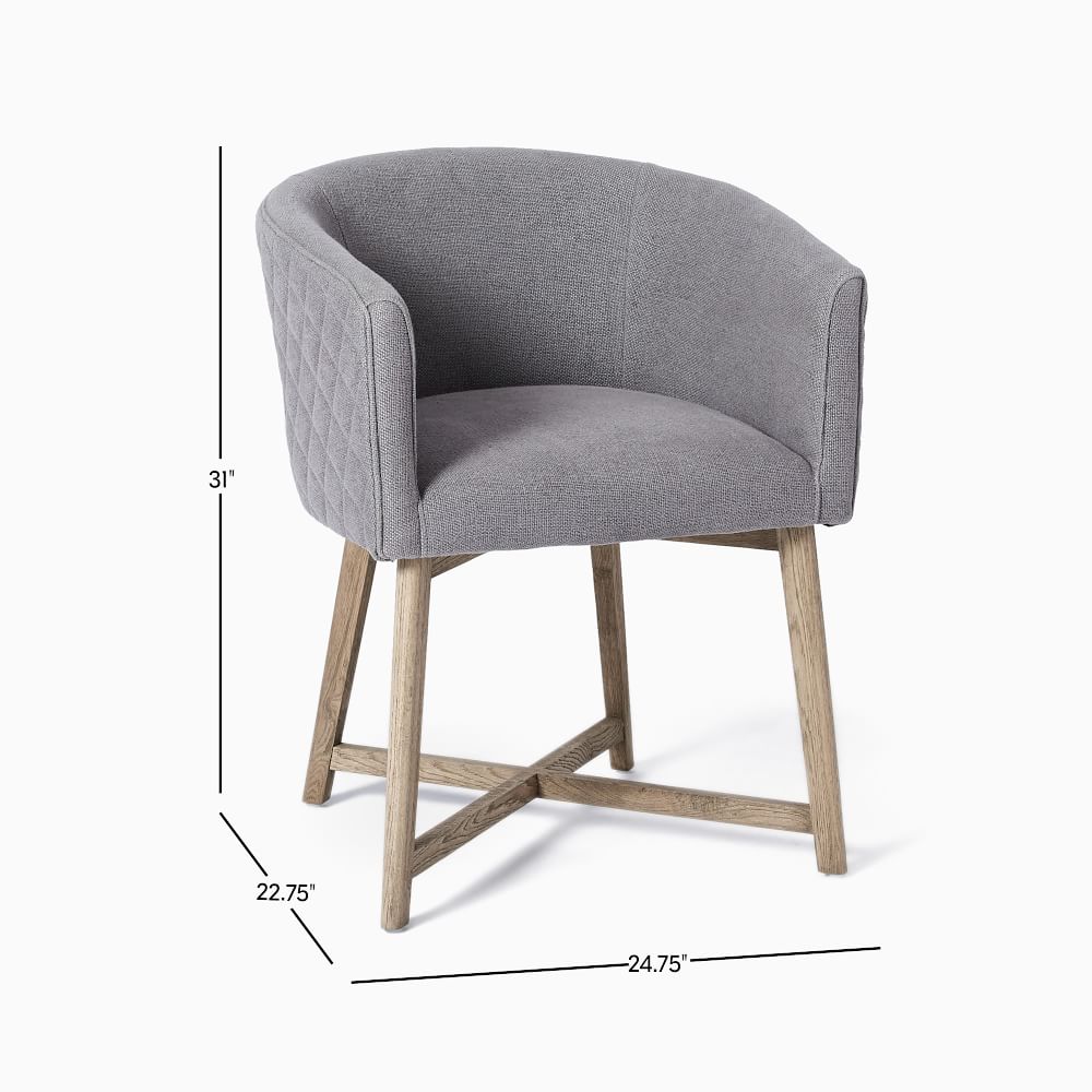 Quilted Tub Dining Chair West Elm