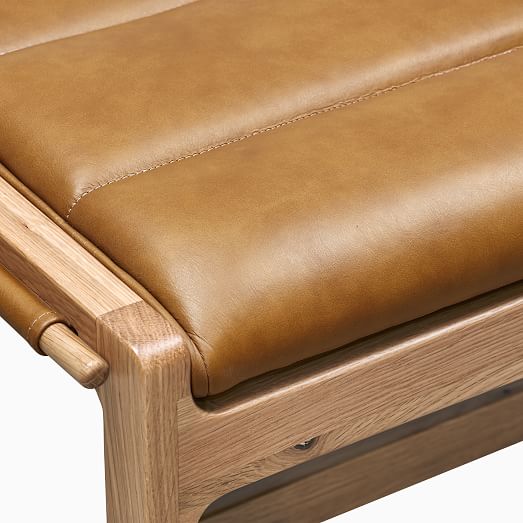 carlisle leather dining bench