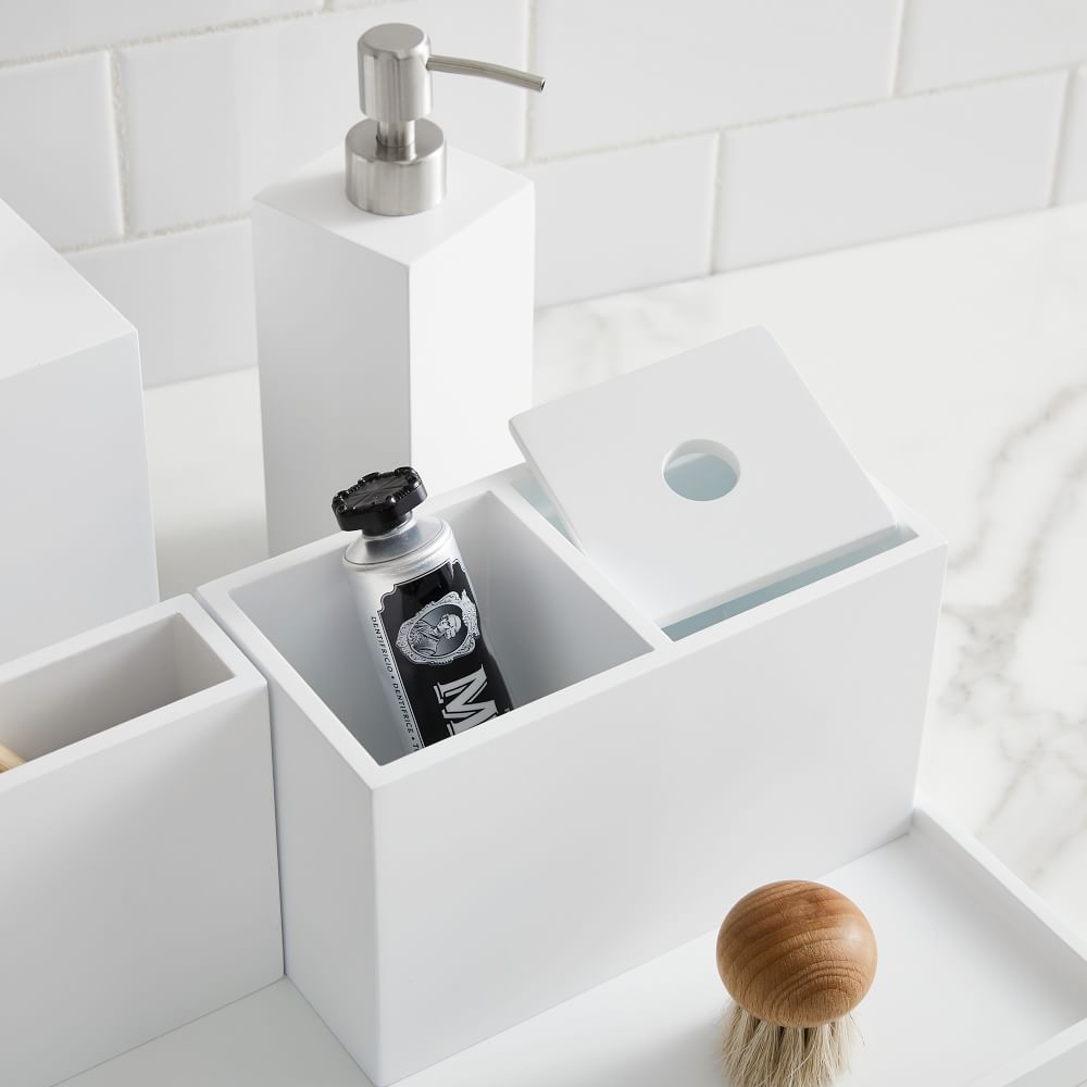 Lacquer Bath Accessories White West Elm