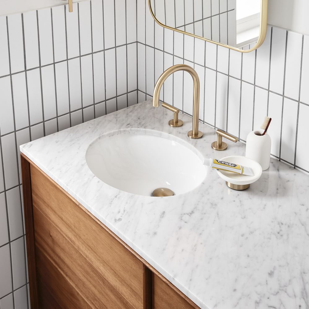 MidCentury Double Bathroom Vanity (63") Acorn West Elm