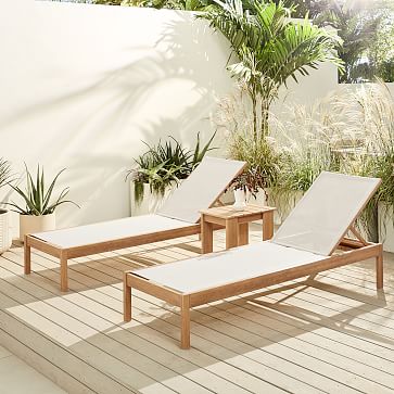 west elm outdoor chaise