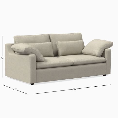 Harmony Swoop Arm Sofa (76