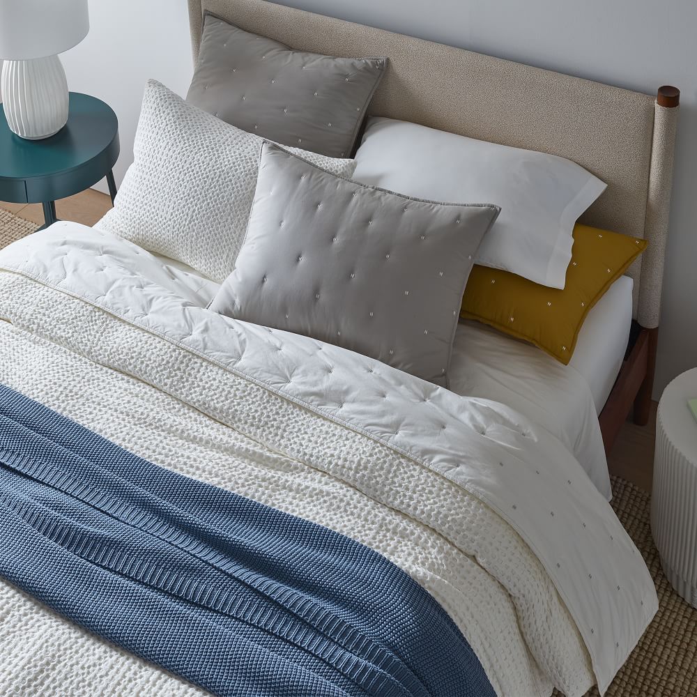 Organic Cotton Waffle Duvet Cover & Shams West Elm