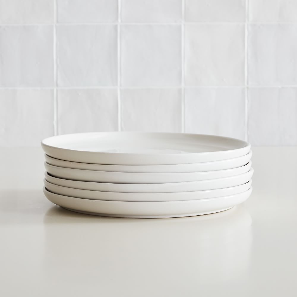 Coupe Stoneware Dinner Plates (Set of 6) West Elm