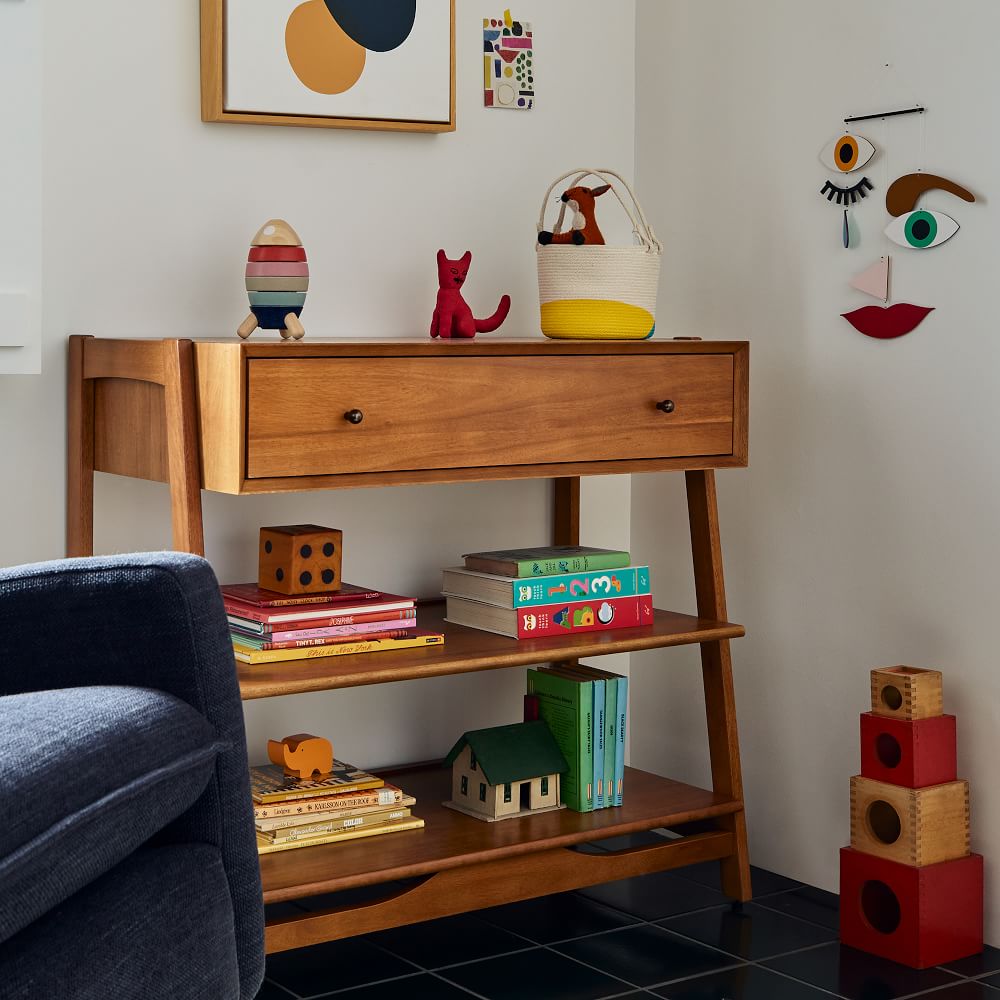 Mid-Century Open Changing Table (38