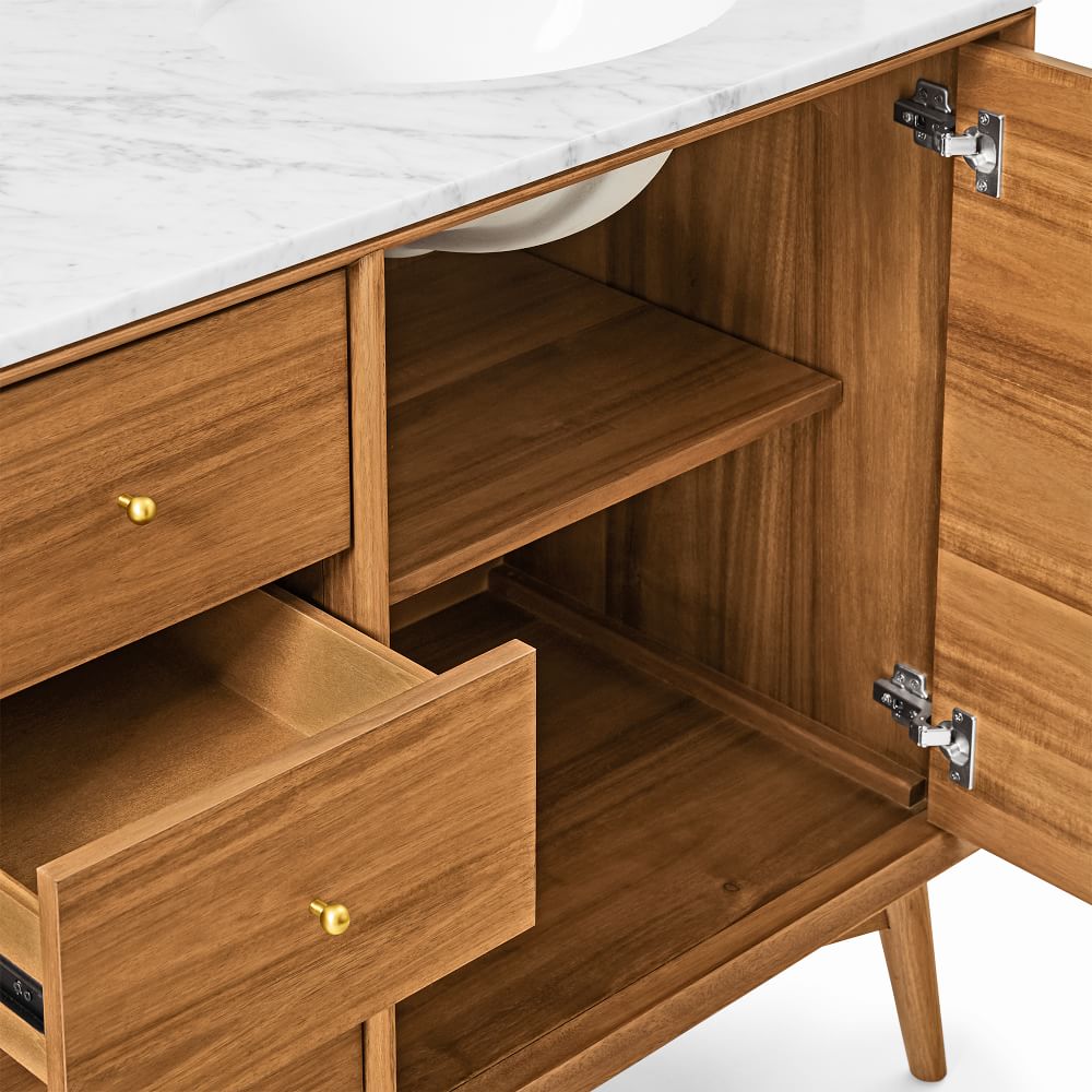 MidCentury Double Bathroom Vanity (63") Acorn West Elm