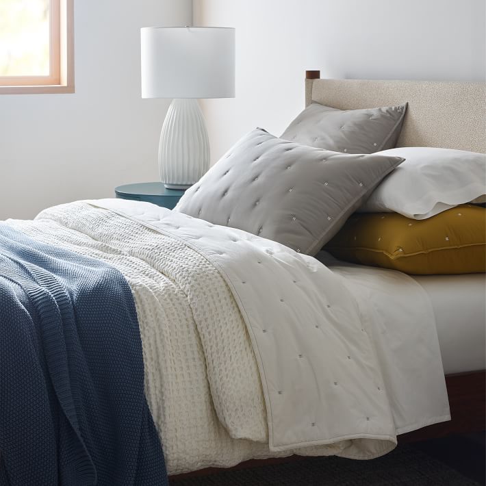 Cotton Waffle Duvet Cover \u0026 Shams 