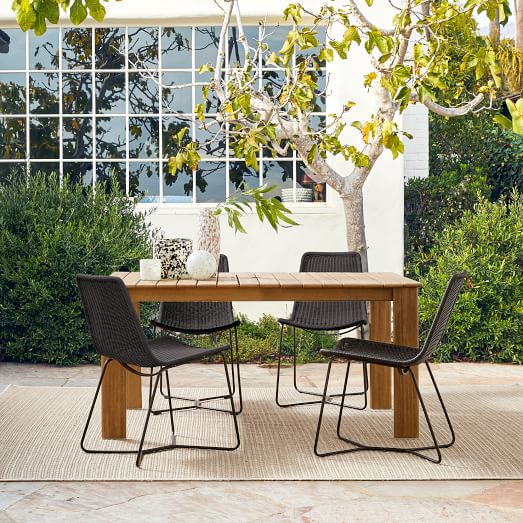 scandi garden table and chairs