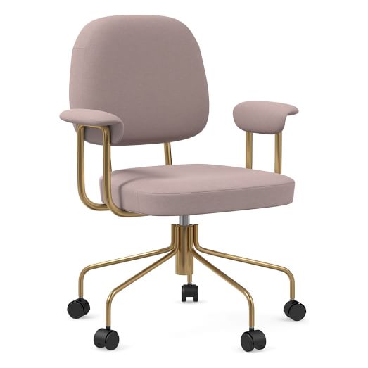 west elm pink desk chair