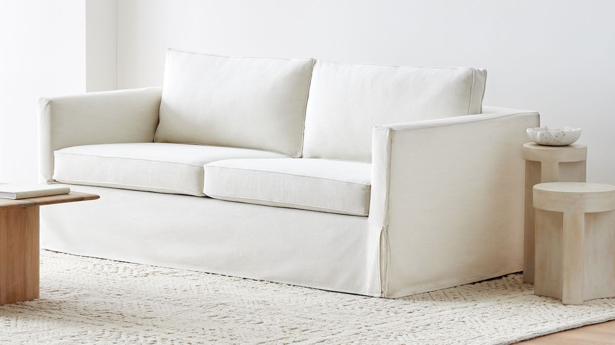 Harris Skirted Slipcover Sofa (66"108") West Elm